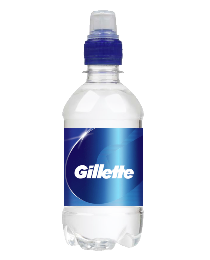330ml Still Sparkling Glass Bottled Promotional Branded Mineral Water Sports Cap